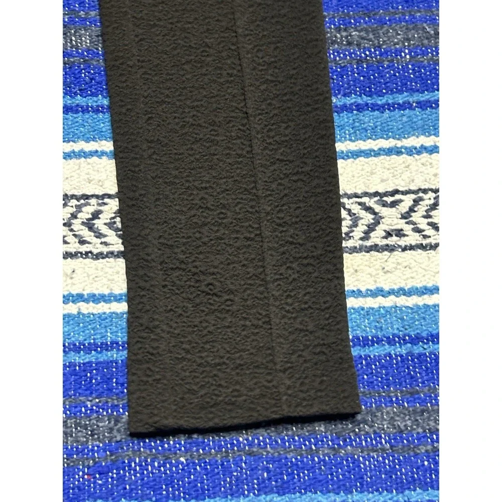 Women's Michael Kors Black Gardenia Textured Stretch Knit Crop Dress Pants Small